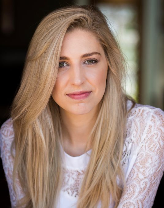 Portrait of blond woman. 