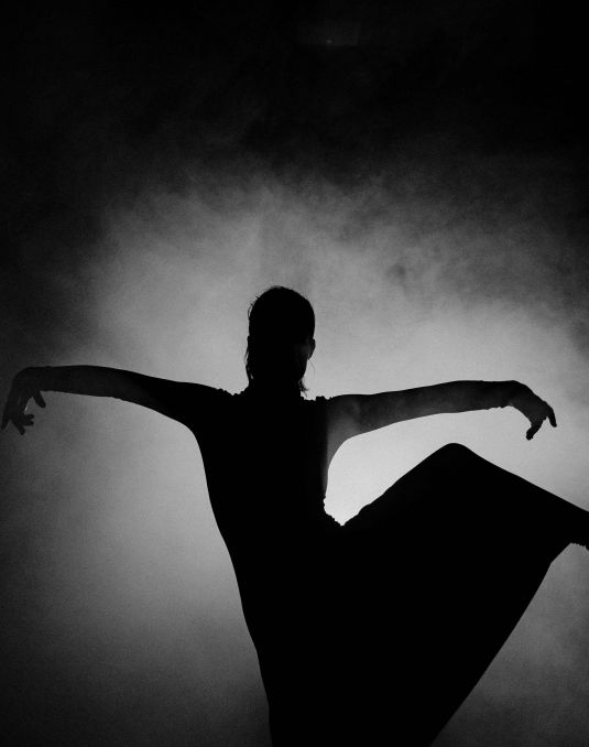 Silhouette of dancer
